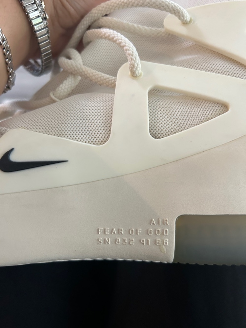 Nike Air Fear Of God 1 High-Top Sneakers in Sail White Sz US 11 - Picture 8 of 12